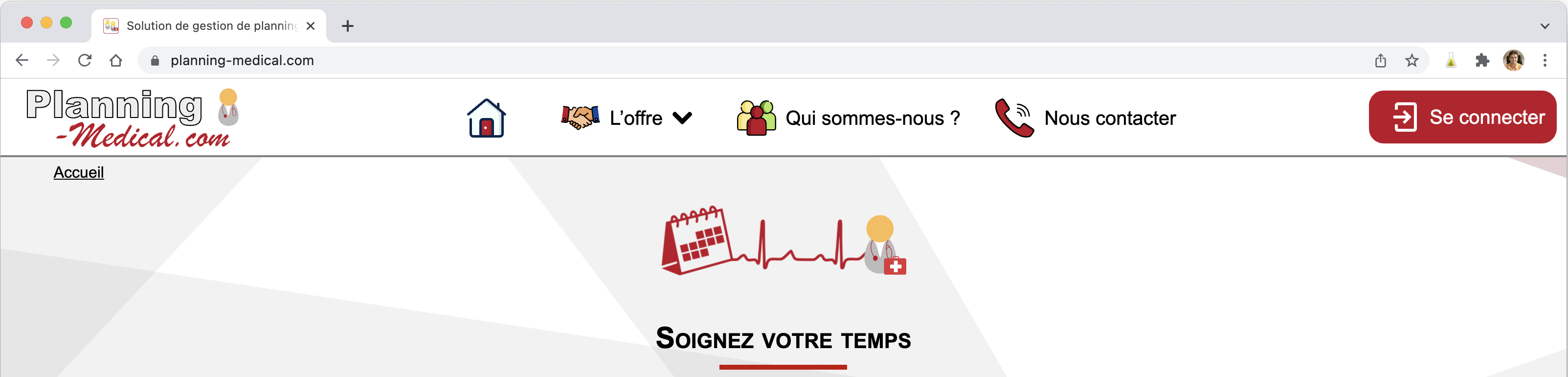 Bouton « se connecter »
